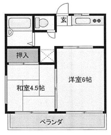 メゾンHAGIWARAの物件間取画像